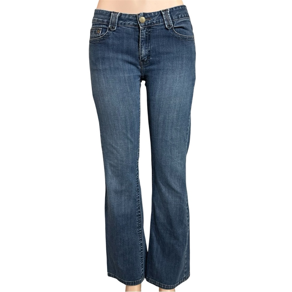 Vtg Y2K Calvin Klein Low Rise Flare Jeans Womens Sz 8 Bootcut Denim Stretch